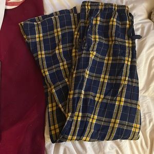 Plaid pajama pants